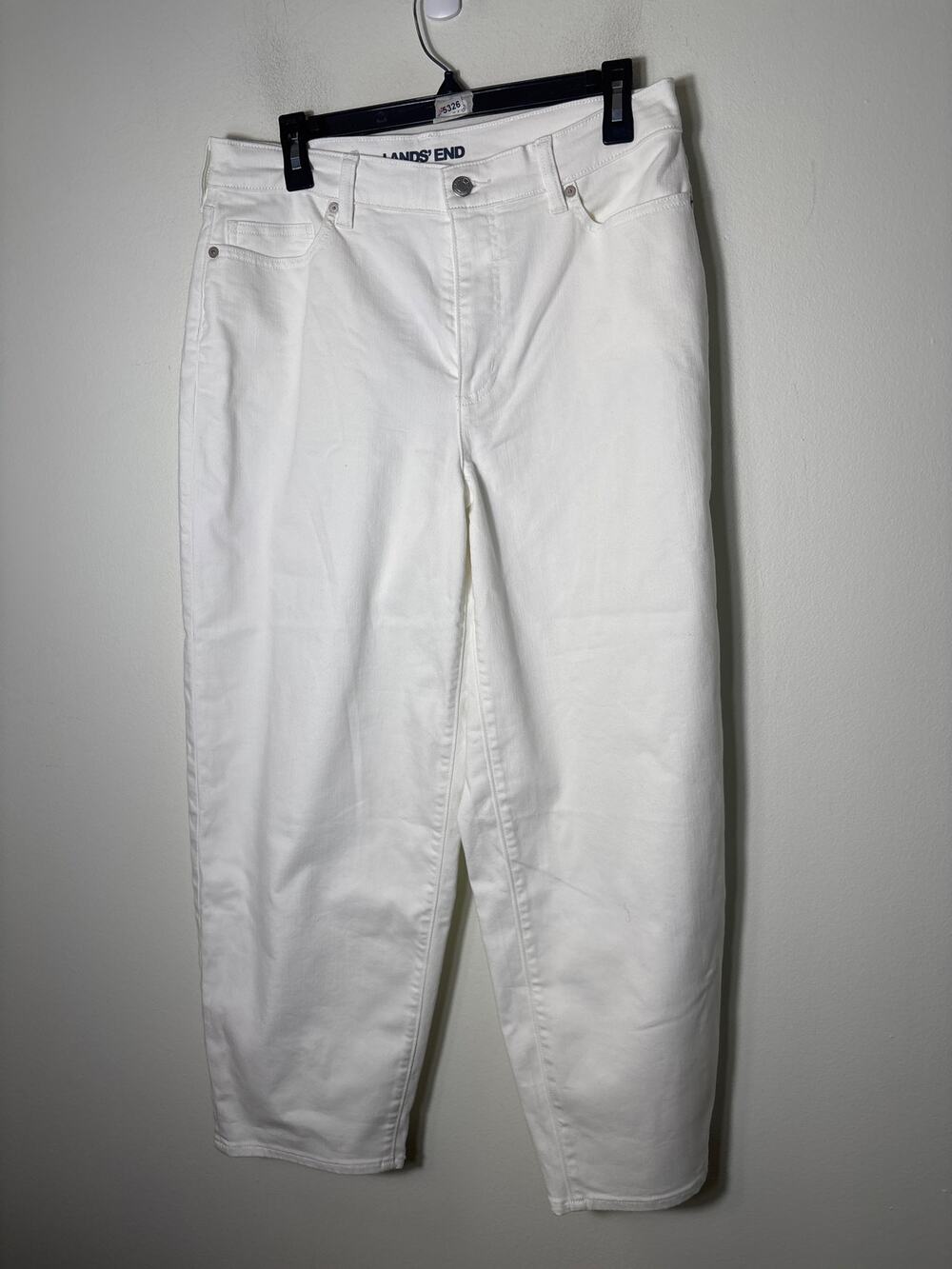 NWT Lands End White Denim Sz 12